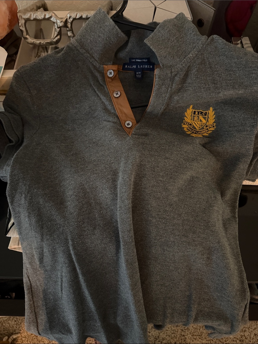 Ralph Lauren women’s Grey Crest Polo Shirt